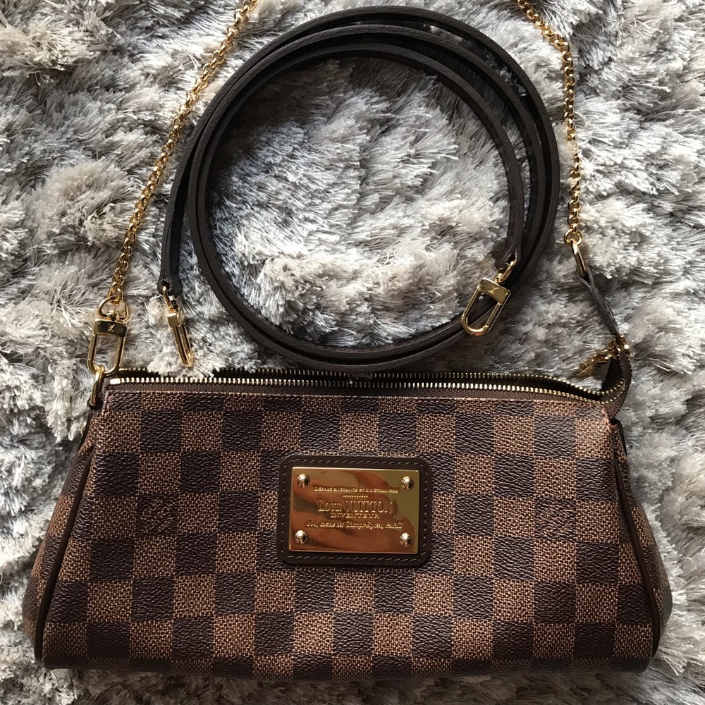 Authentic Louis Vuitton Eva Damier Ebene